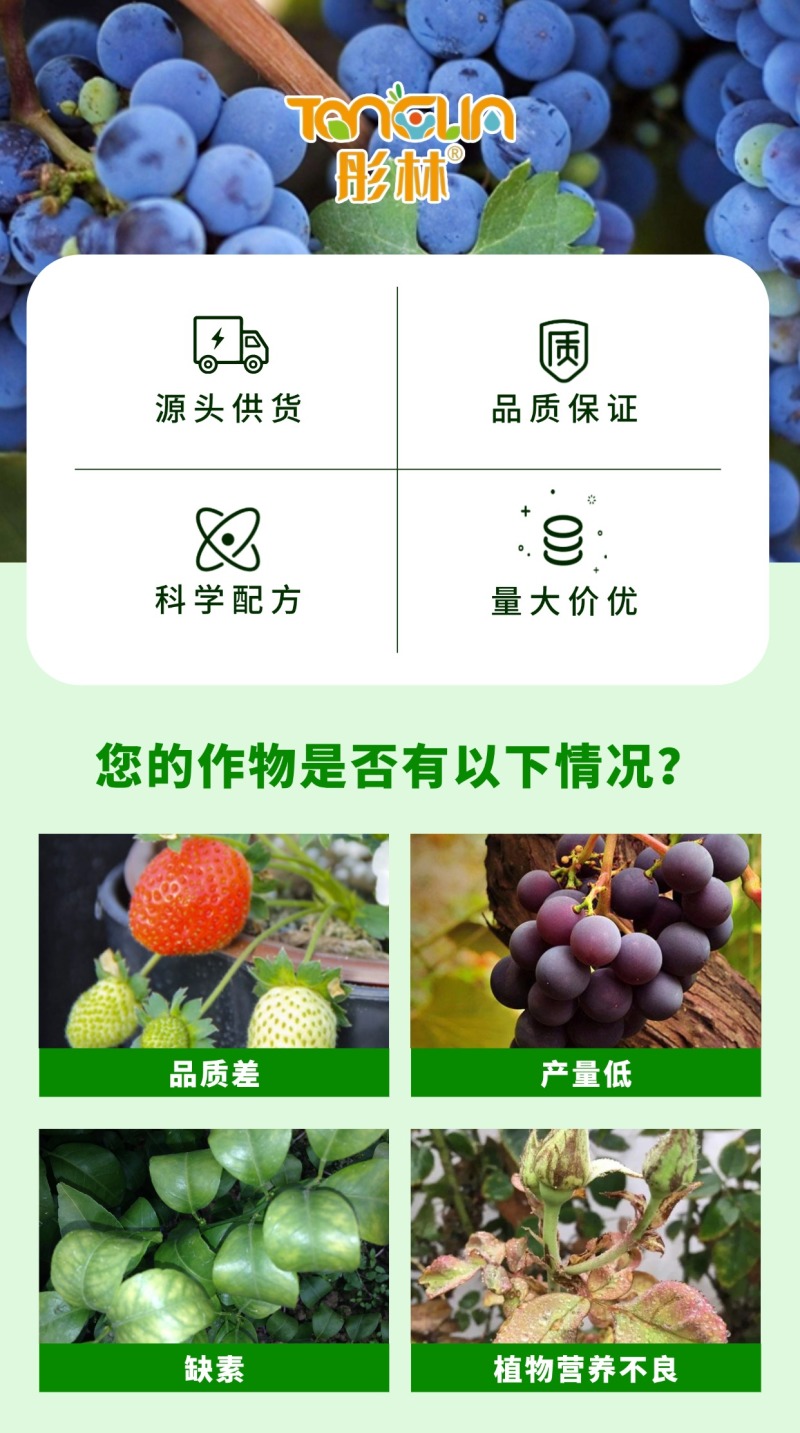 彤林大量元素水溶肥8-5-42高钾型果树蔬菜肥