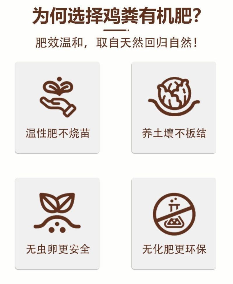 鸡粪发酵有机肥鸡粪肥种菜种花专用肥料家用花卉鸡粪肥栽花原