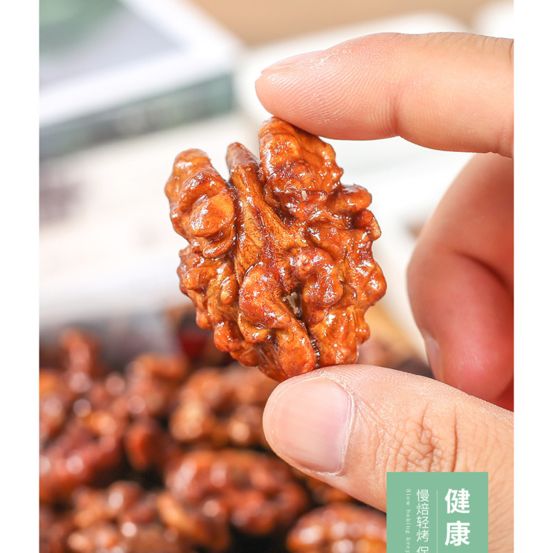 琥珀核桃仁大颗粒香甜酥脆熟核桃仁散装大量现货批发