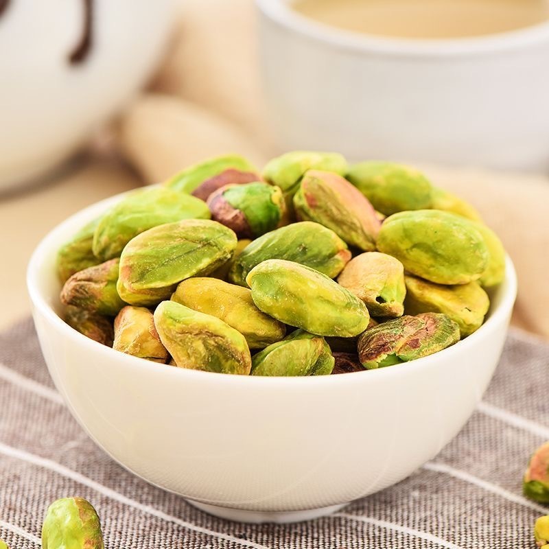 无壳紫衣绿仁开心果仁整颗大粒孕妇老人宝宝坚果零食批发