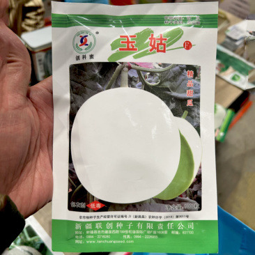 台湾玉姑甜瓜种子高端玉菇白皮绿肉冰淇淋软糯香甜蜜瓜种子