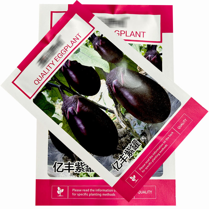 亿丰紫罐茄子种子牛心茄早熟果实大菜农大田基地种植