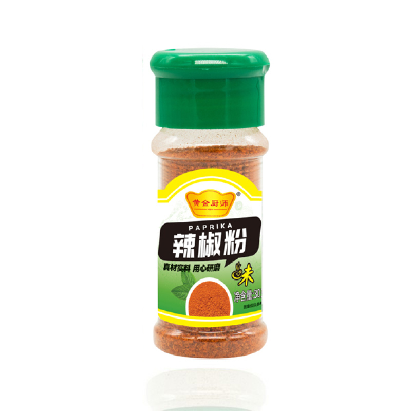 黄金厨师塑料瓶装辣椒粉
