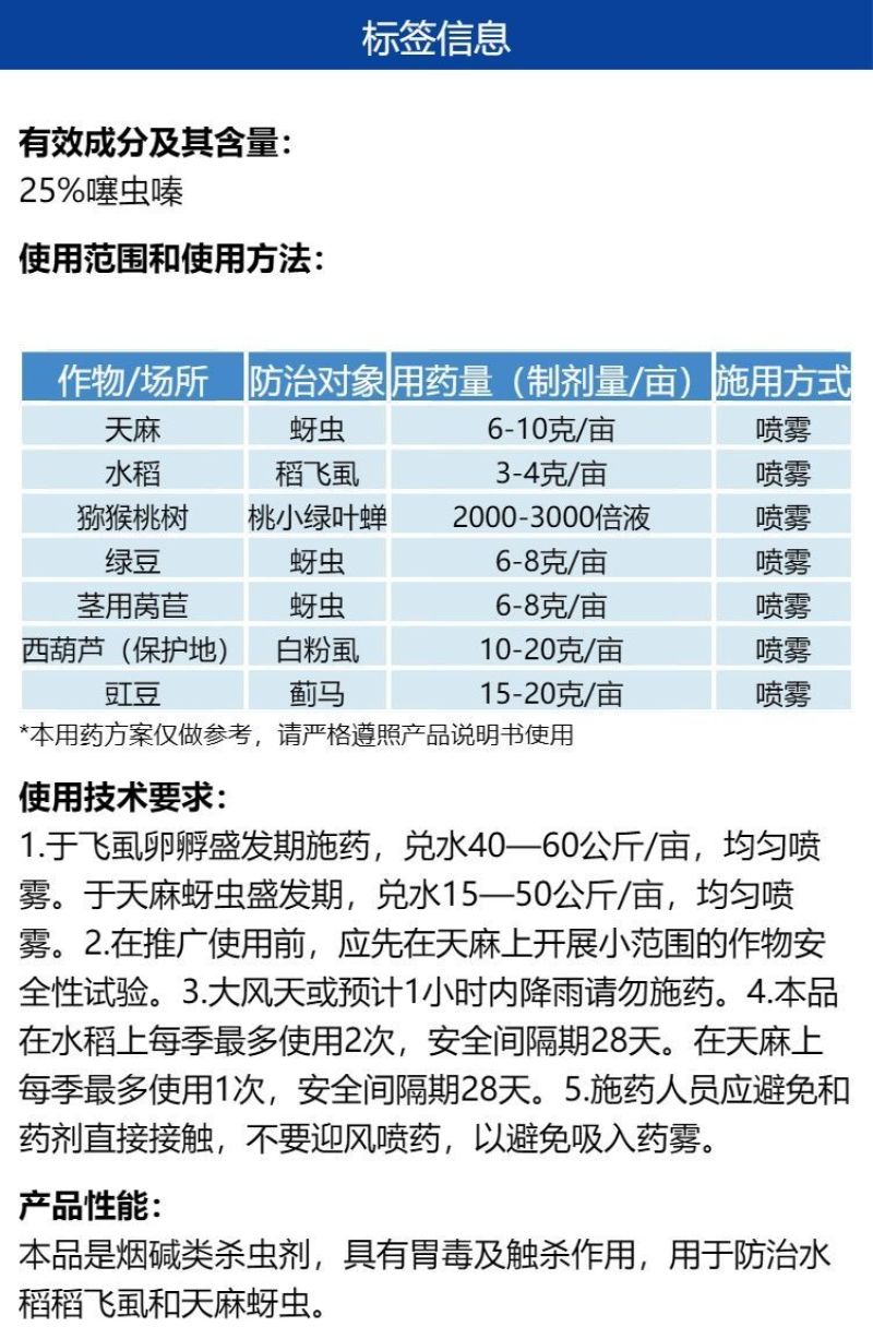 【整箱批发】上海沪联拔刺噻虫嗪25%水稻稻飞虱蚜虫蓟马杀