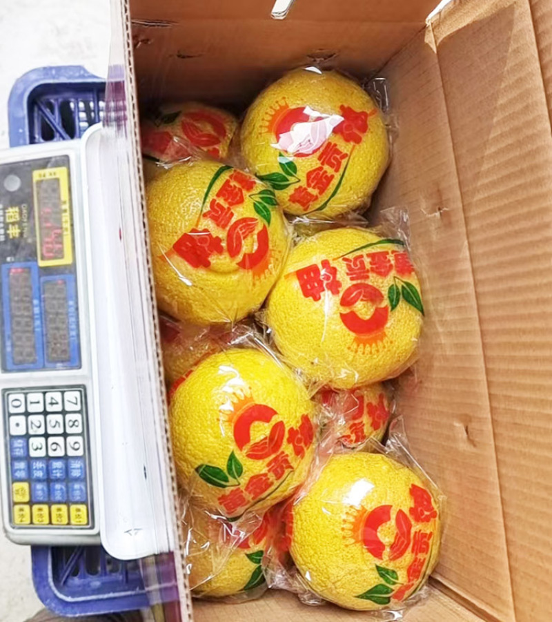 怀化洪江岩垅黄金贡柚-象山青小柚子-好剥皮