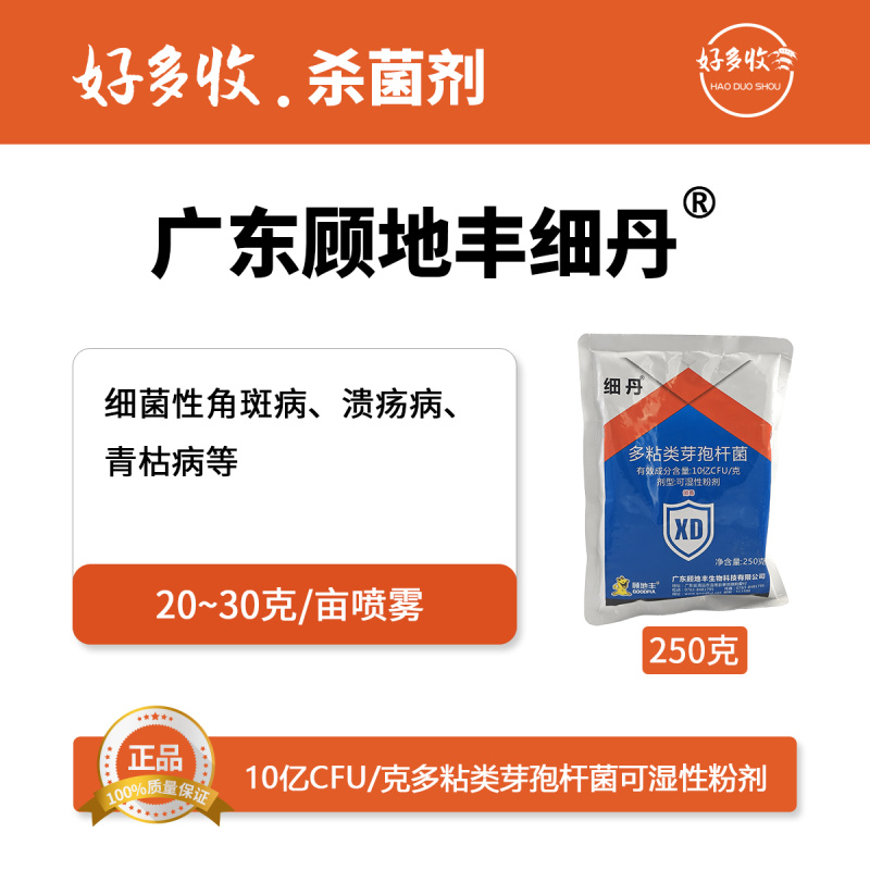 广东顾地丰细丹10亿CFU/克多粘类芽孢杆菌可湿性粉剂