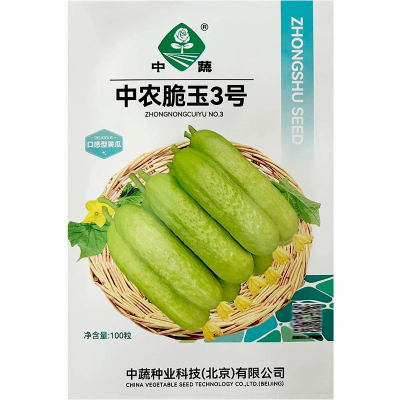中农脆玉3号水果黄瓜种子春秋温室越冬高产脆甜北京农科