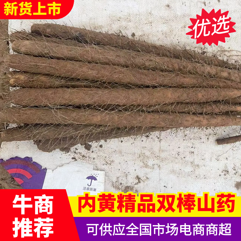 精品双棒山药，一手货源，诚信经营，可对接各大平台批发市场等