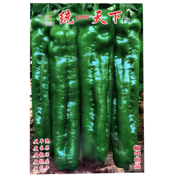 牛角椒种子长大果牛角天下椒早熟果粗长青果微辣肉脆无渣