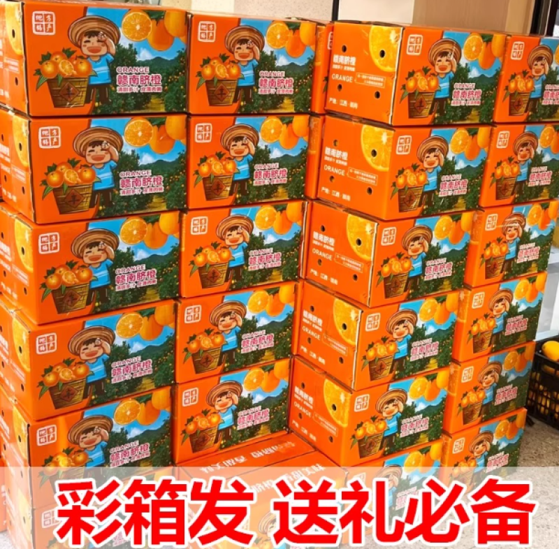 赣南脐橙榨汁橙子花皮果丑果信丰脐橙现采现发新鲜水果