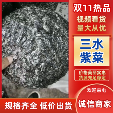 紫菜三水紫菜半自动手工园饼一斤50片一手货源欢迎采购