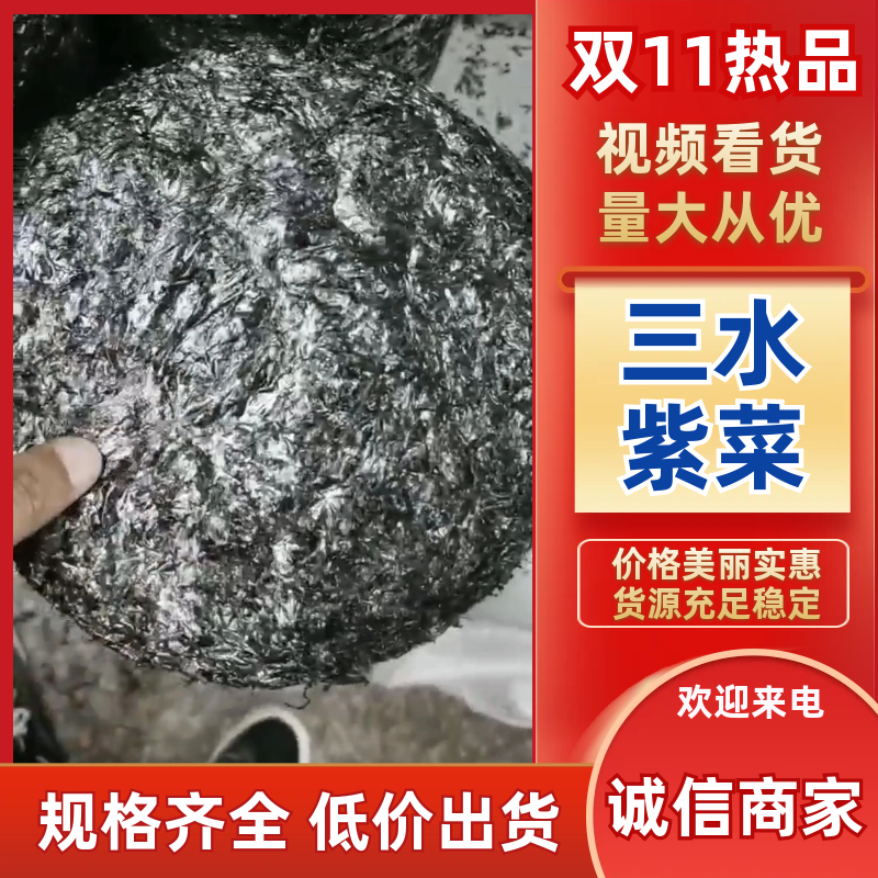 紫菜三水紫菜半自动手工园饼一斤50片一手货源欢迎采购