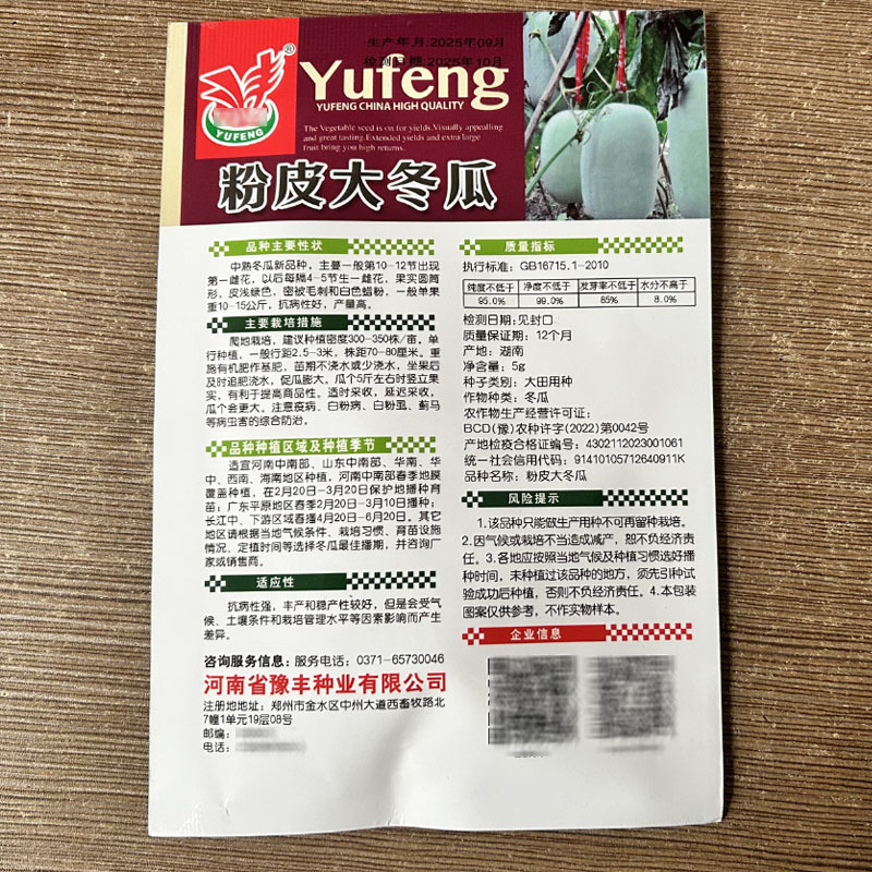 粉皮大冬瓜种子早熟肉厚高产白皮大节瓜春秋种植