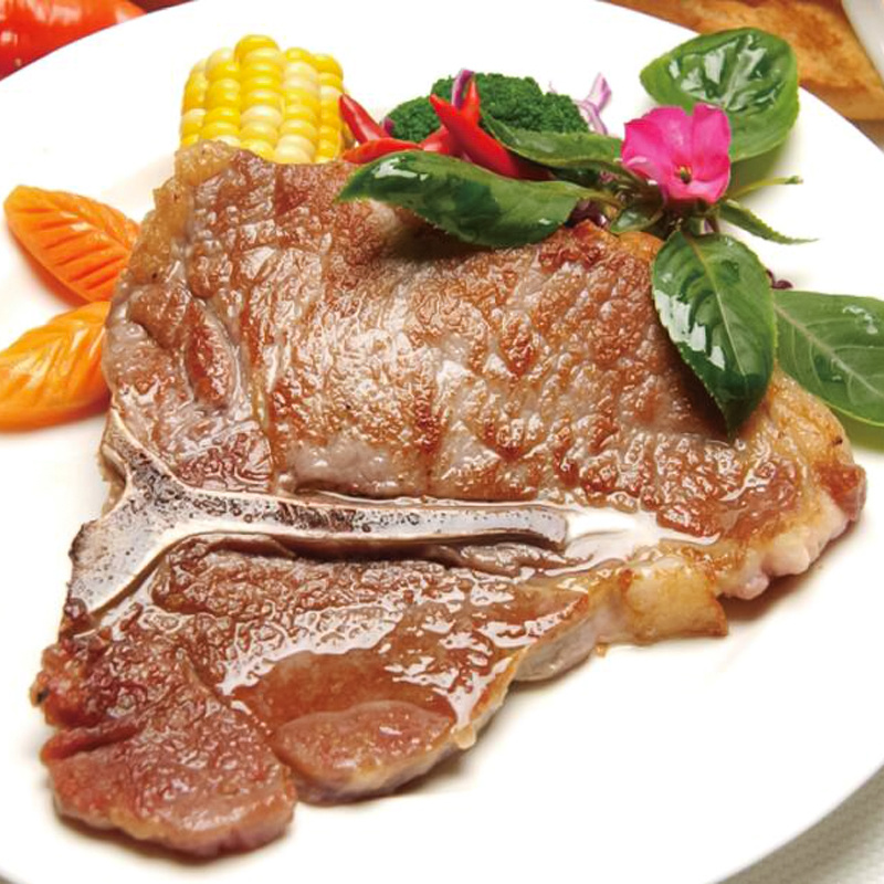 T骨猪排冷冻半成品带骨猪排腌制猪扒简餐食材