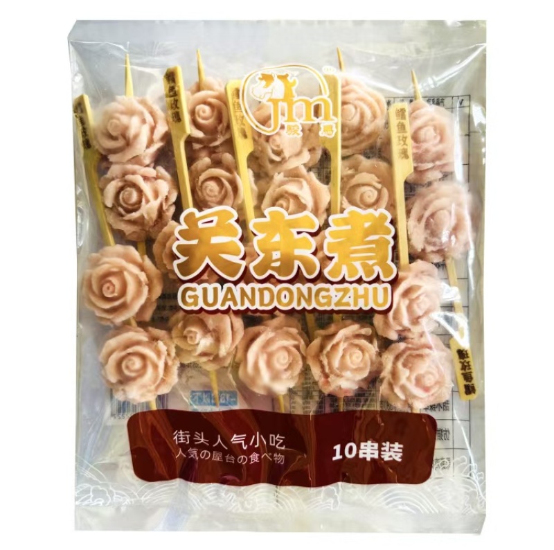 鳕鱼玫瑰串玫瑰花造型鱼丸火锅关东煮串串麻辣烫食材