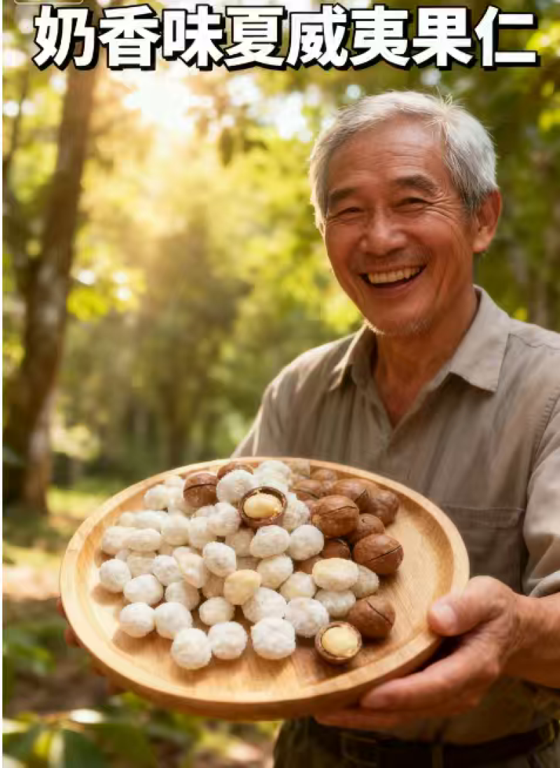 奶香味夏威夷果仁（益生菌）奶香味干果仁休闲解馋食品
