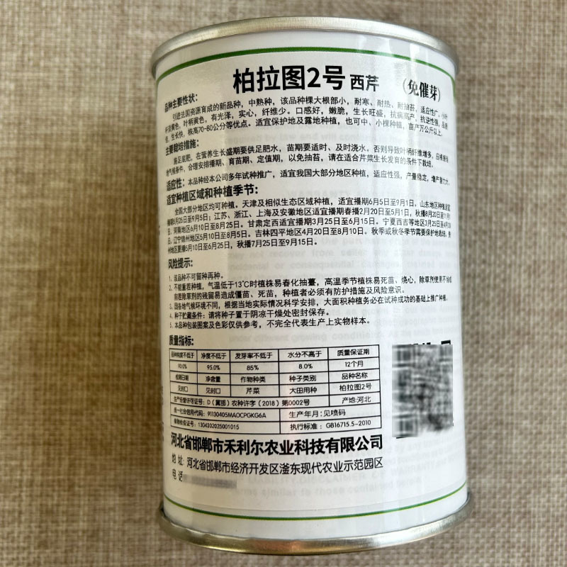 帕拉图2号西芹种子皇后西芹叶柄黄色纤维少免催芽基地推荐