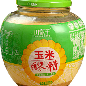 田甑子醪糟608克玻璃瓶装原汁浓香玉米醪糟