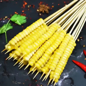 甜糯玉米粒小串烧烤食材手把串铁板油炸串小串水果玉米串
