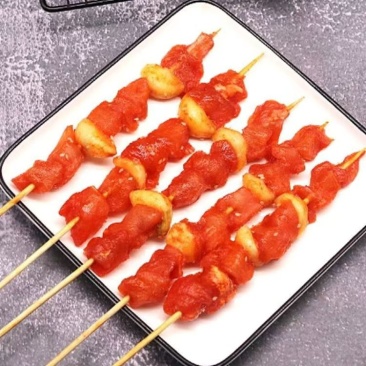 蒜瓣肉串蒜香鸡肉串家庭商用新鲜冷冻食材烧烤油炸半成品包邮