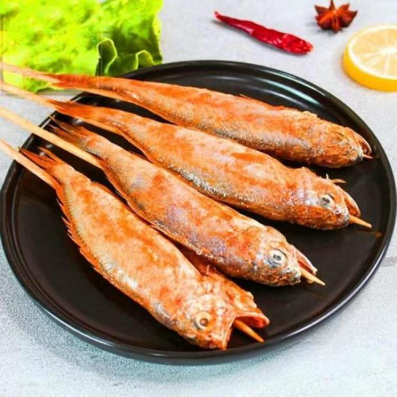 小黄鱼串冷冻香辣腌制新鲜烧烤油炸串半成品烤鱼串商用食材