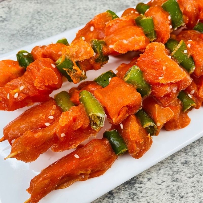 青椒脆骨串猪脆骨串猪肉串排骨烧烤油炸小吃商用冷冻半成品