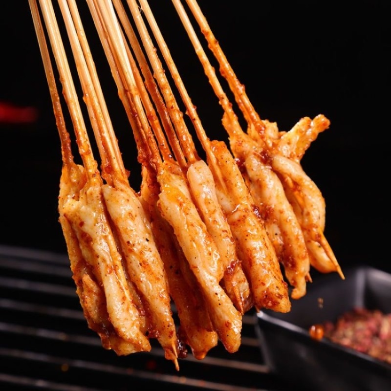 冷冻鸡肉串商用批发烧烤食材炸串半成品里脊肉片家用