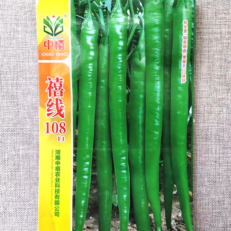 禧线108杂交高品质线椒种子早熟辣椒种籽香辣浓郁青红两用