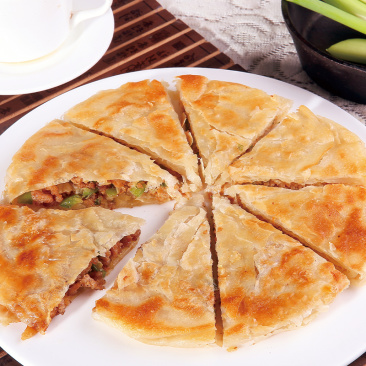 霍嘉状元馅饼早餐饼猪肉酥皮馅饼半成品加热商用外卖批冷冻品