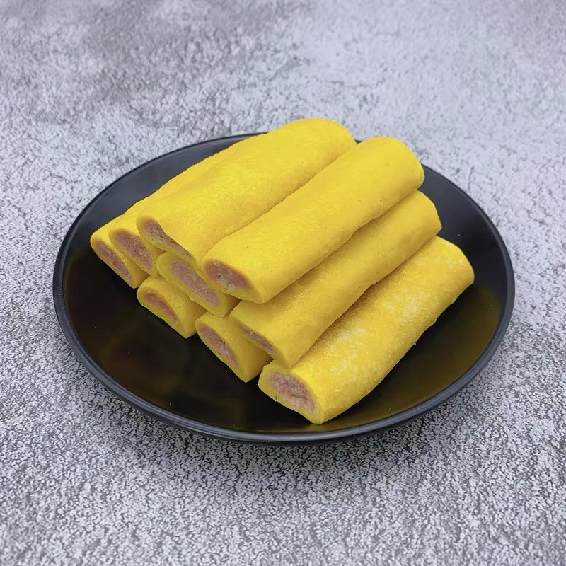 脆皮蛋卷麻辣烫食材火锅丸子鱼丸夹心关东煮冷冻烧烤商用
