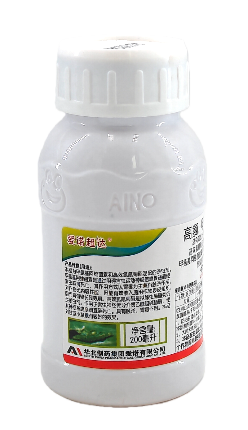 华北制药爱诺超达4%高氯·甲维盐微乳剂200毫升