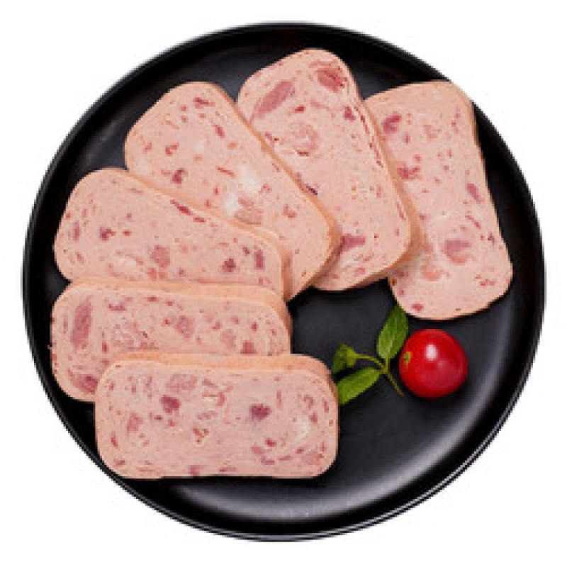 海霸王锁鲜装黑猪午餐肉单独包装早餐速食熏煮香肠火锅食材夜