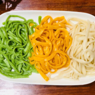云鹤厨秘书火锅面三色面彩色蔬菜面火锅麻辣烫食材餐饮商用批