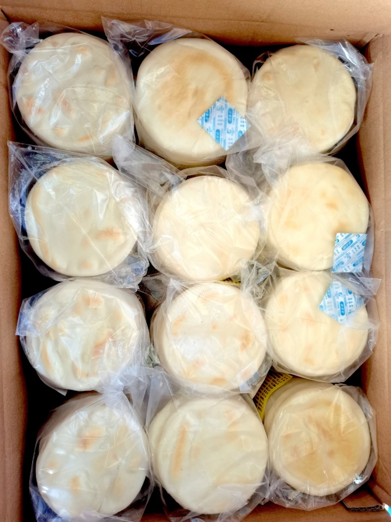 屹凡白吉馍饼西安肉夹馍饼胚商用百吉烧饼手工白吉饼早餐速食