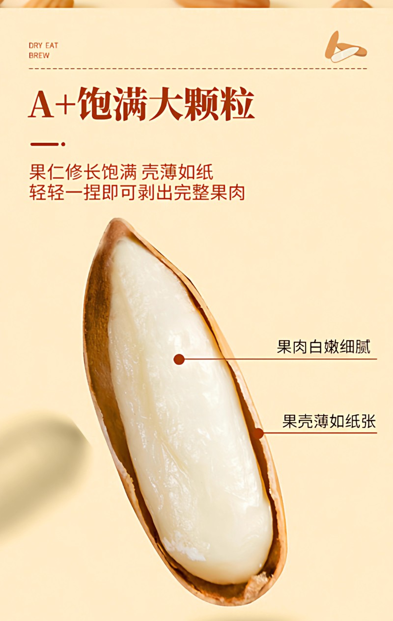 巴西松子2025新货手剥坚果大颗粒电商好货