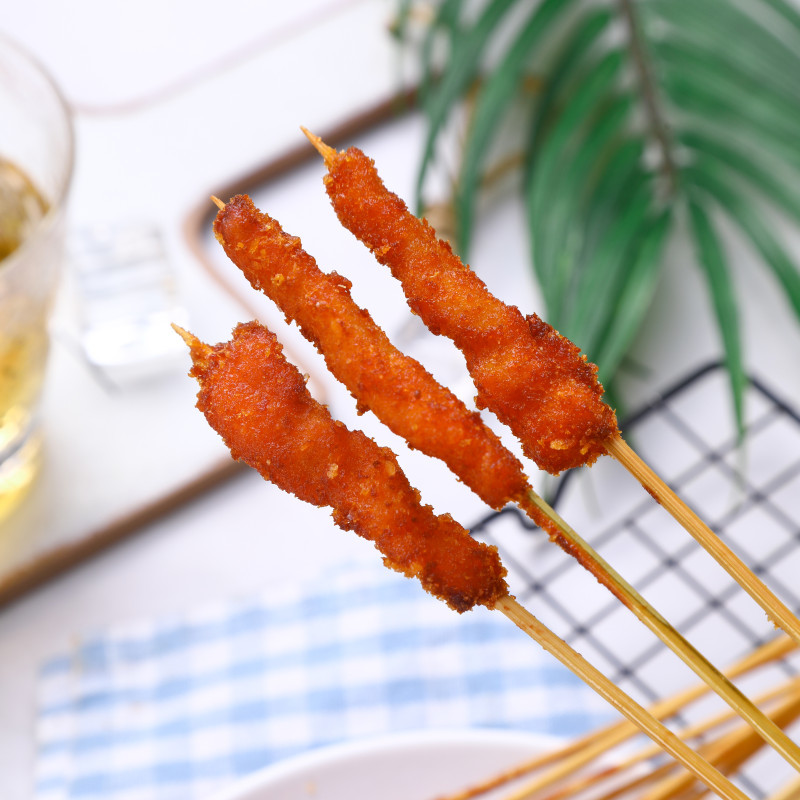 厨厨乐雪花香肉串半成品商用批发烧烤煎饼空气炸锅鸡肉串食材