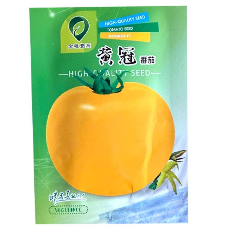 黄冠番茄种子无限生长圆形大果型黄果西红柿种籽连续座果强