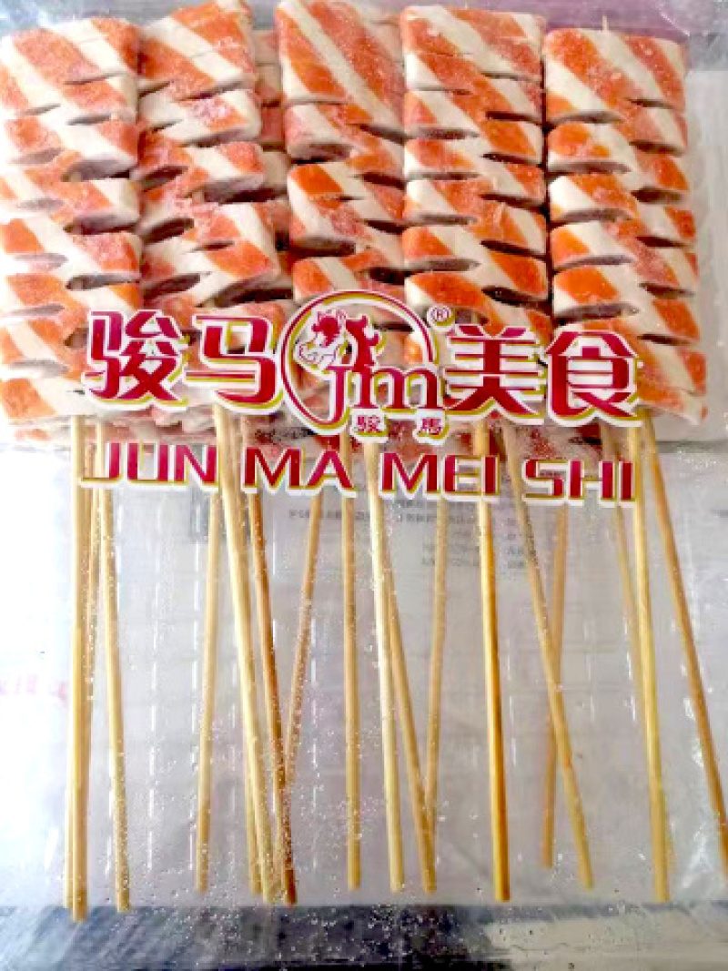拉花蟹排串蟹味排烧烤火锅串串香食材油炸小吃半成品商用麻辣