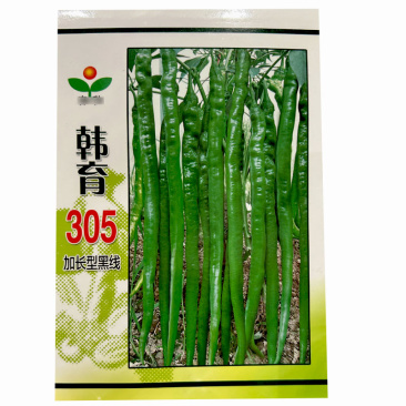 黑线椒辣椒种子韩育305高产早中熟超辣抗病基地春秋季播