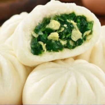 私坊斋韭菜鸡蛋包子韭菜鸡蛋包冷冻商用早餐店食材
