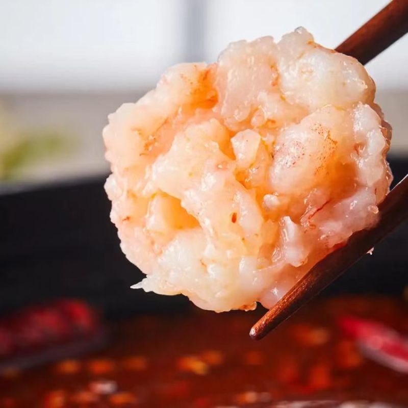 虾滑火锅丸子食材批发早餐虾饼麻辣烫关东煮新鲜大颗粒虾丸