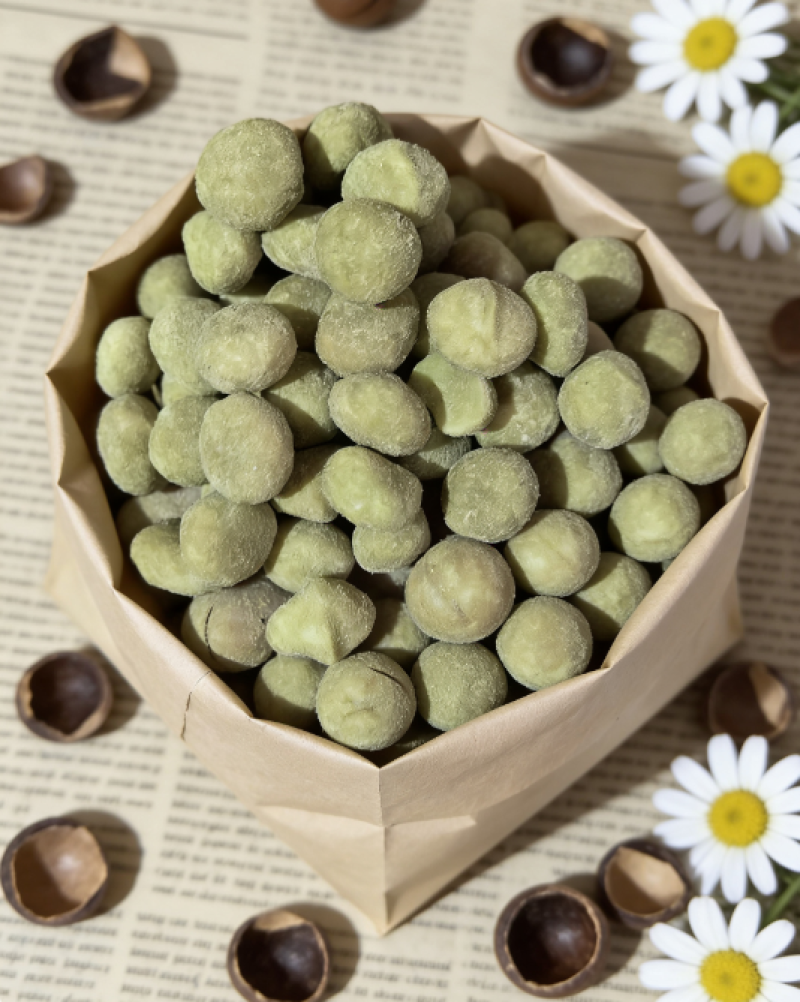 芥末味夏威夷果仁无壳干果休闲零食去壳电商高货