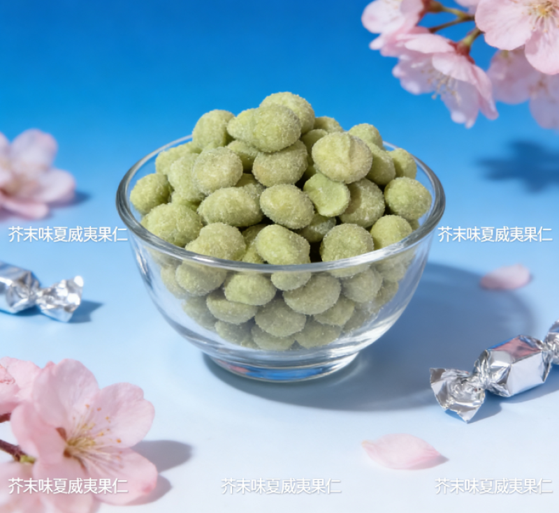 芥末味夏威夷果仁无壳干果休闲零食去壳电商高货