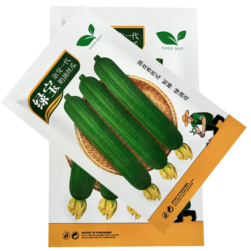 绿宝奶油丝瓜种子油亮型抗寒耐热节节有瓜基地专用型
