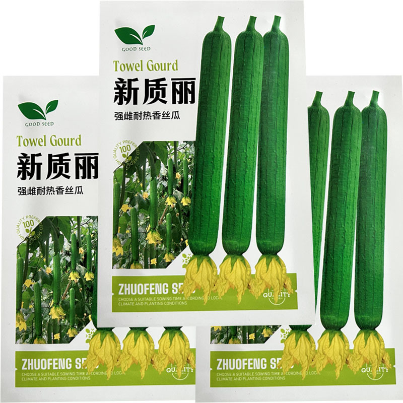 新质丽丝瓜种子强雌耐热香丝瓜早熟高产基地种植
