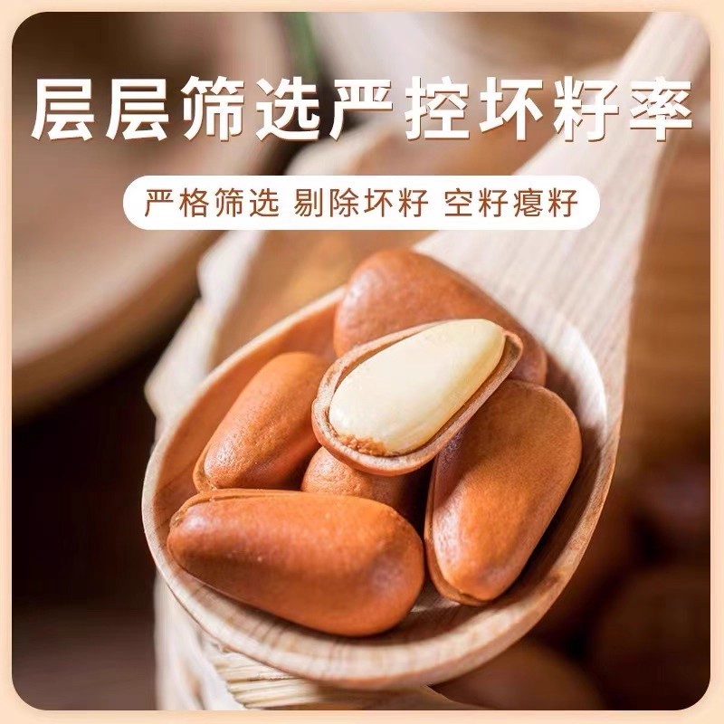新货东北松子开口松子零食炒货干果坚果红松籽东北特产年货