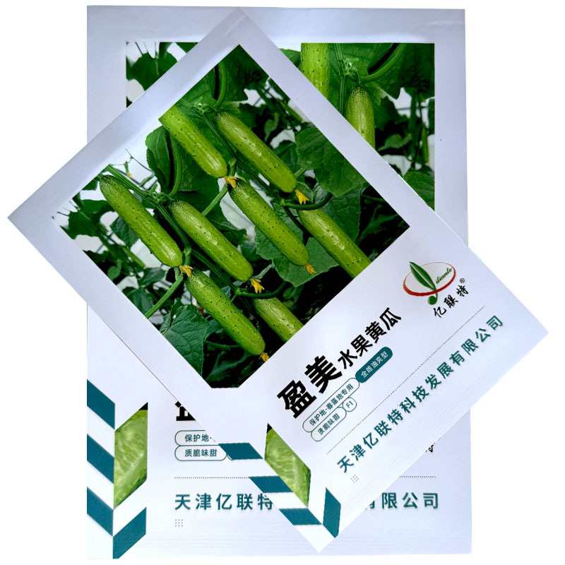 盈美水果黄瓜种子全雌油亮型薄皮肉厚保护地春露地种植