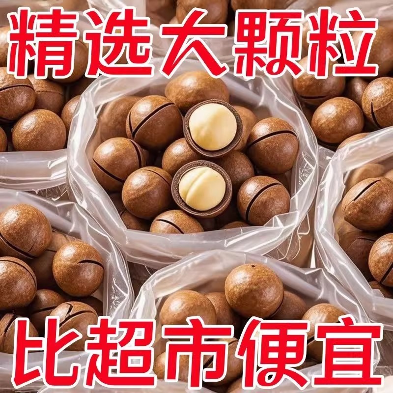 新货夏威夷果坚果批发原味大颗粒干果整袋散装零食