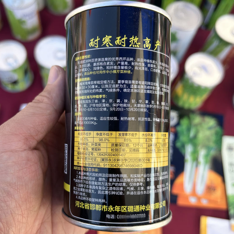 皇后西芹种子80g香芹无筋实心高端西芹肉厚高产蔬菜种子