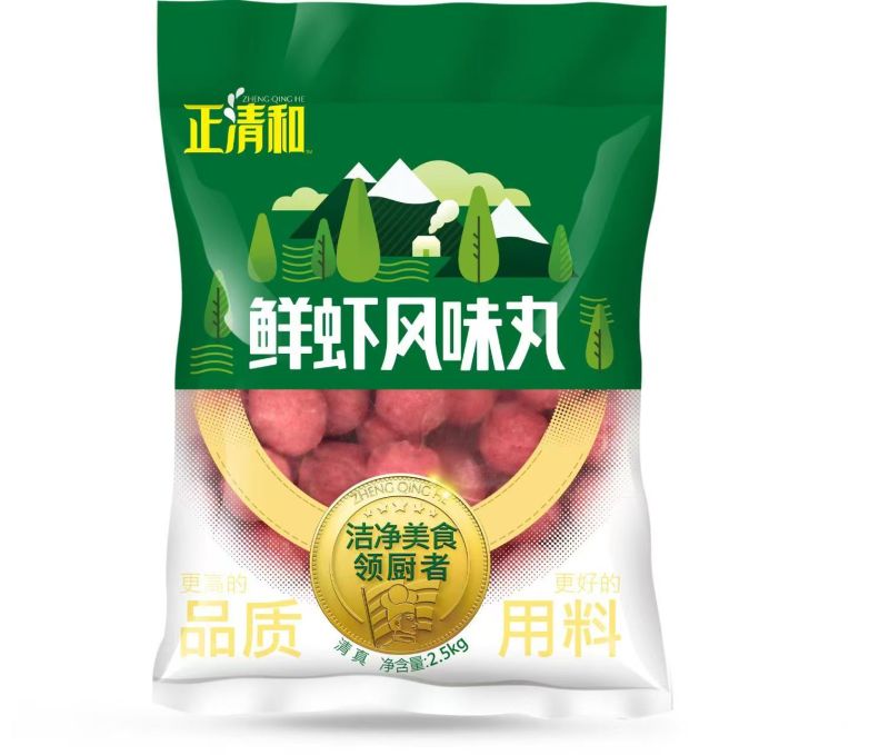 清真小虾丸子虾味球实心鱼丸麻辣烫关东煮串串香火锅丸子